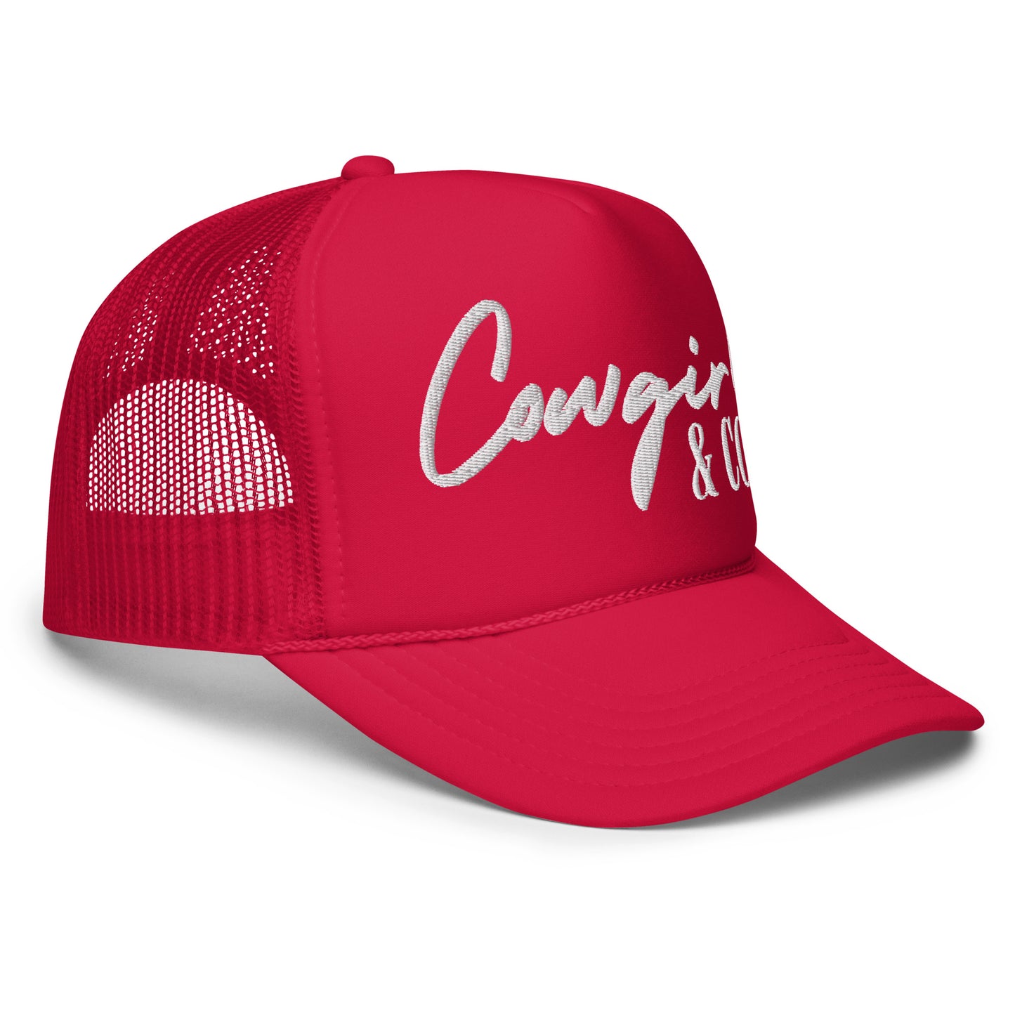 Red Cowgirl Trucker Hat