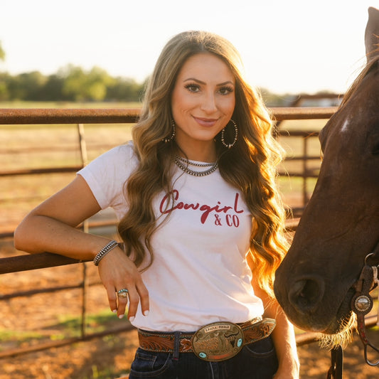 Cowgirl Logo Boyfriend Tee